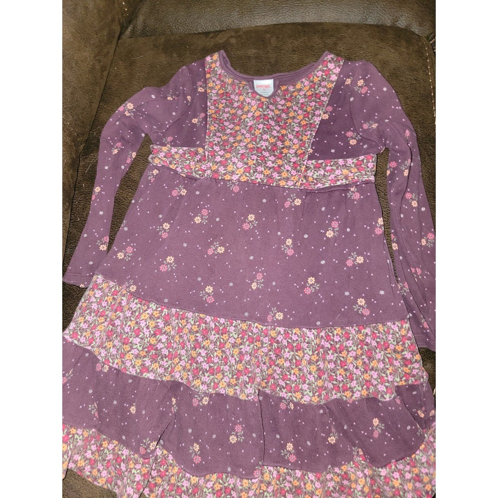 Gymboree vintage Peruvian doll floral purple dress size 6‎
